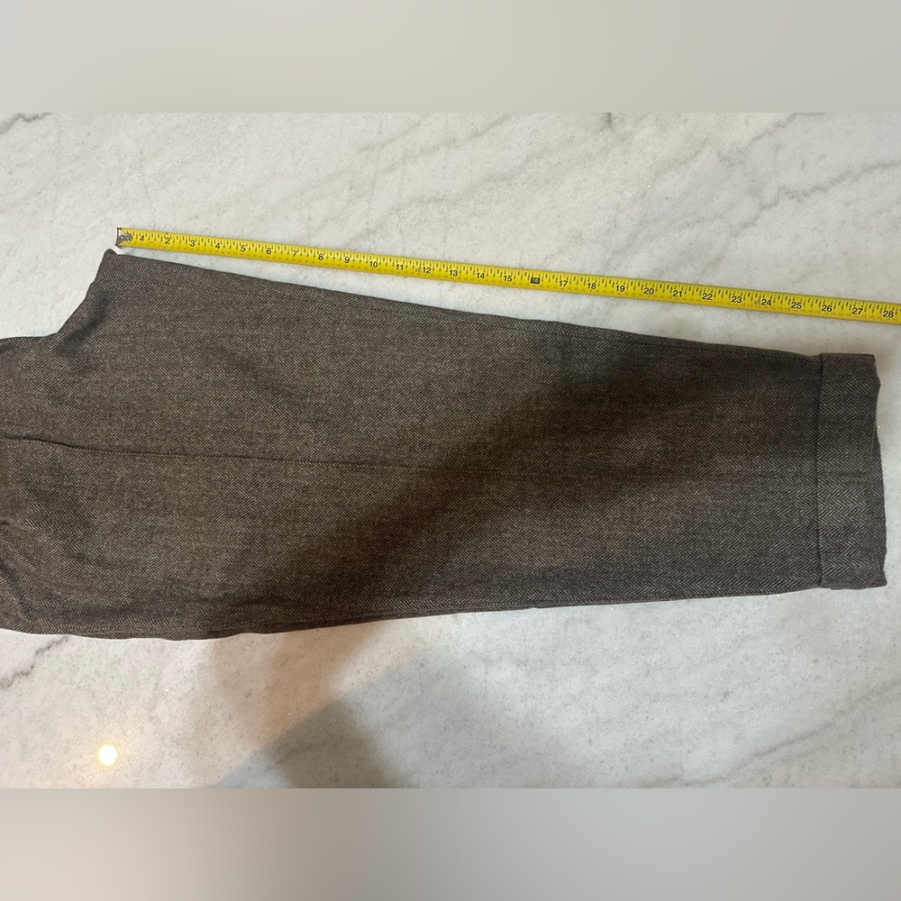 Ralph Lauren Taupe Herringbone Pants Size 10 - Picture 10 of 11